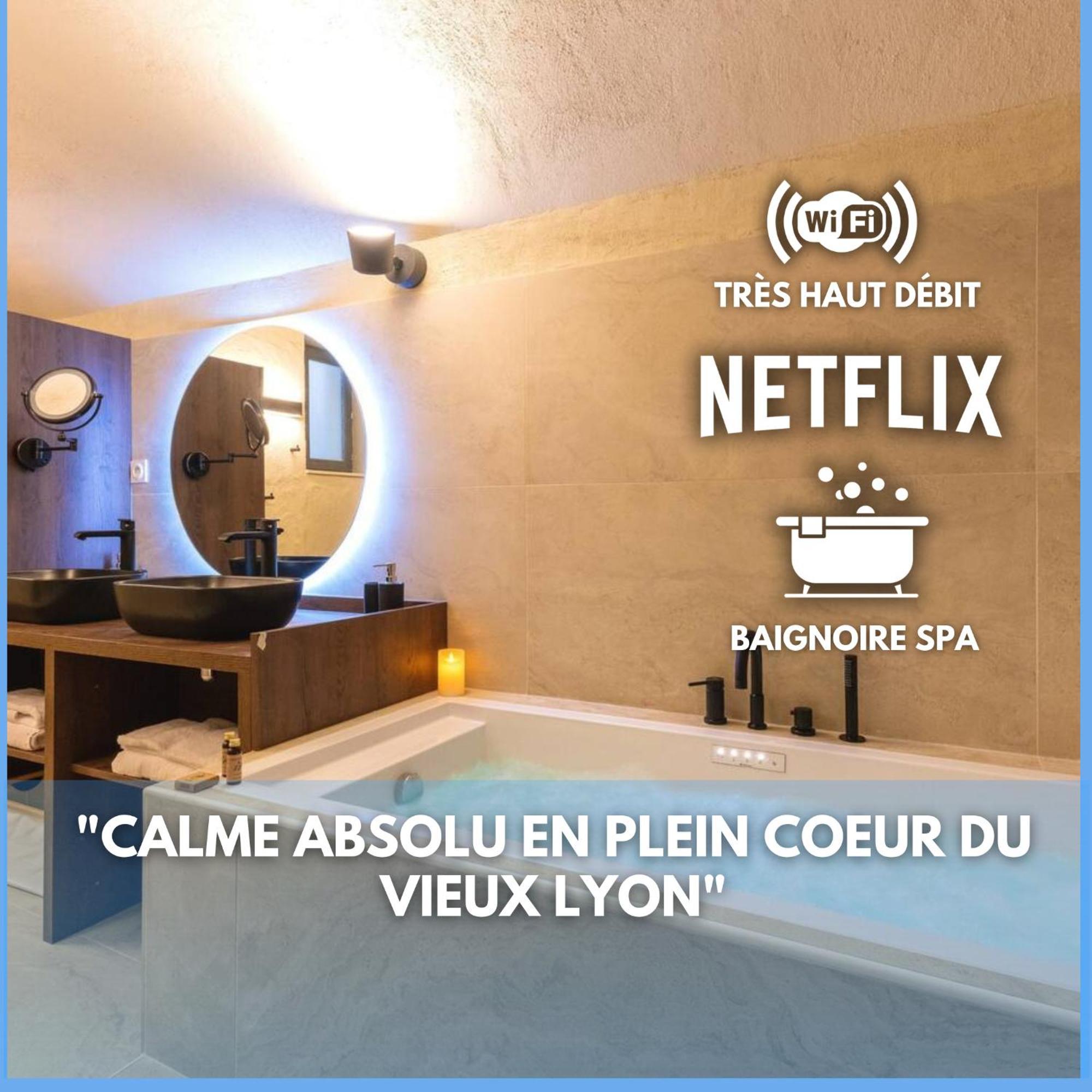 Cocoon Du Vieux Lyon - Luxury Apartment - Balneo Buitenkant foto
